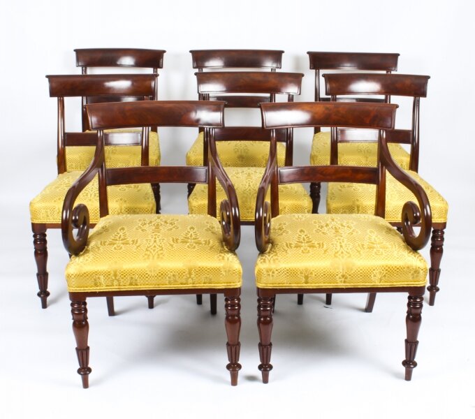 Antique Set 8 English William IV  Barback Dining Chairs Circa 1830  19th C | Ref. no. A1898 | Regent Antiques