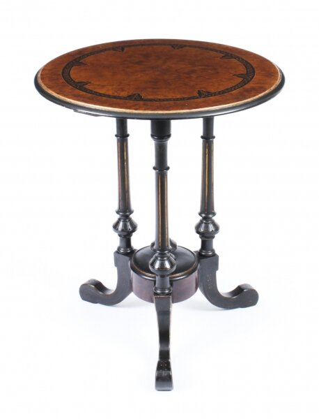 Antique Victorian Burr Walnut & Ebonised Occasional Table 19th Century | Ref. no. A1907 | Regent Antiques