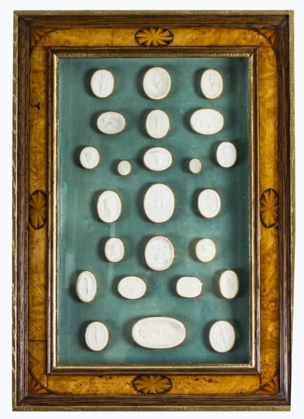 Antique Pollard Oak framed Collection Grand Tour Classical Intaglios Early19th C | Ref. no. A1945 | Regent Antiques