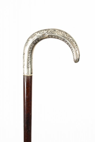 Antique French Silver  Dragon head Walking Cane Stick 19th Century | Ref. no. A1982b | Regent Antiques