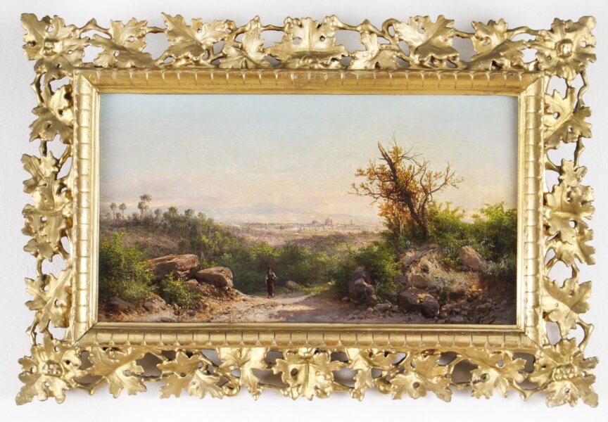 Antique Italian Landscape Oil Painting Guido Agostini 19thC | Ref. no. A2031 | Regent Antiques