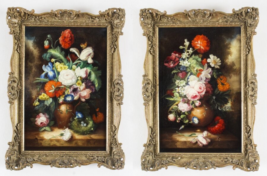 Antique Pair Still Life Oil Paintings European School 19th Century Antique Pair Still Life Oil Paintings European School 19th Century | Ref. no. A2032 | Regent Antiques