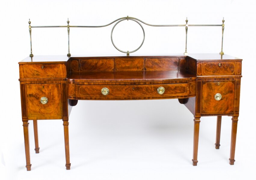 Antique Flame Mahogany and Satinwood Inlaid Sideboard Ca 1820 19th C | Ref. no. A2034 | Regent Antiques
