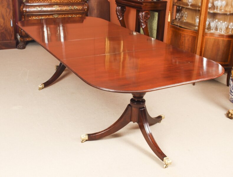 Antique George III Mahogany  8ft 6" Twin Pillar Dining Table 18th Century | Ref. no. A2036 | Regent Antiques