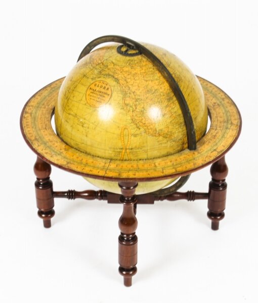 Antique Victorian Terrestrial Library Table Globe by W & A. K. Johnston,19th C | Ref. no. A2043 | Regent Antiques