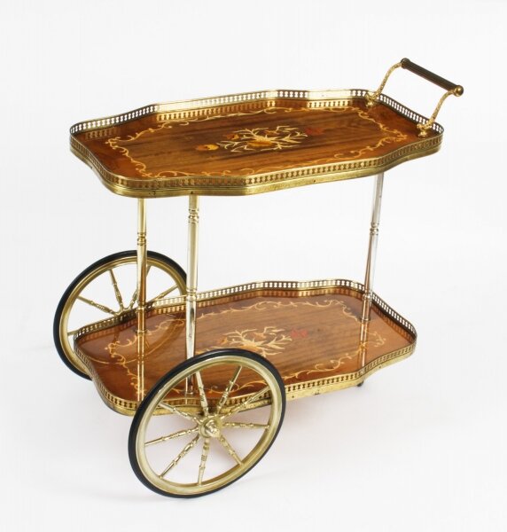 Vintage Italian Sorrento Marquetry Drinks Trolley  C1960 Mid Century | Ref. no. A2047 | Regent Antiques