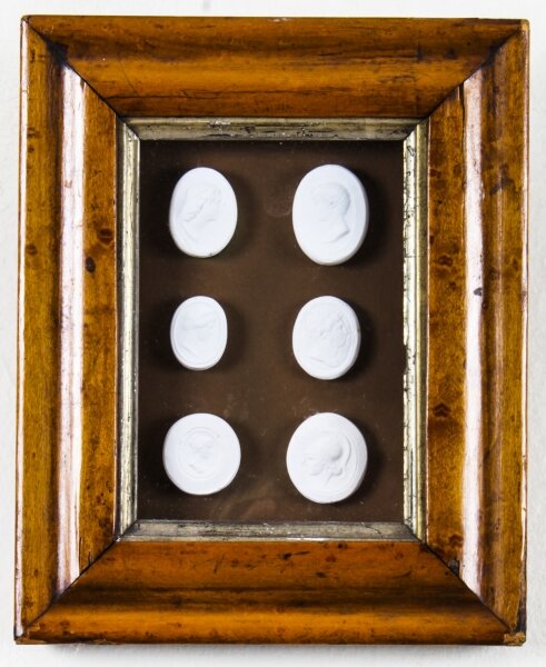 Antique Maple framed Collection Grand Tour Classical Intaglios Early19th C | Ref. no. A2059 | Regent Antiques