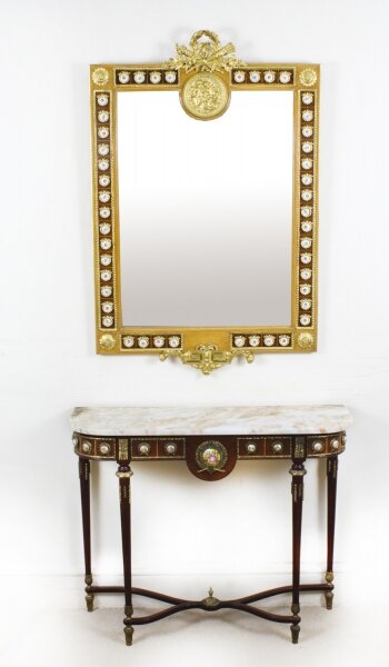 Vintage Ormolu & Porcelain Mounted Console Table & Mirror  20th C | Ref. no. A2062a | Regent Antiques