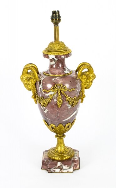 Antique French Ormolu Mounted Pink Marble Urn  table lamp C1920 | Ref. no. A2134b | Regent Antiques