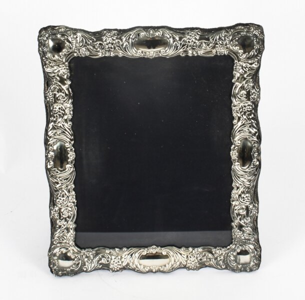 Vintage Large Sterling Silver Photo Frame by Carrs of Sheffield 20thC 32x27cm | Ref. no. A2169b | Regent Antiques