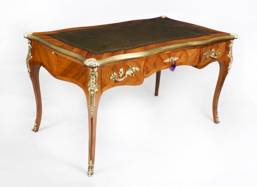 Antique French Kingwood & Ormolu Mounted Bureau Plat Desk 19th C Antique French Kingwood & Ormolu Mounted Bureau Plat Desk 19th C | Ref. no. A2172 | Regent Antiques