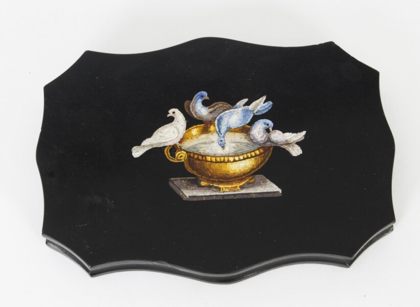 Antique Grand Tour Micro-Mosaic Marble Desk Weight  Doves Pliny 19th Century | Ref. no. A2235 | Regent Antiques