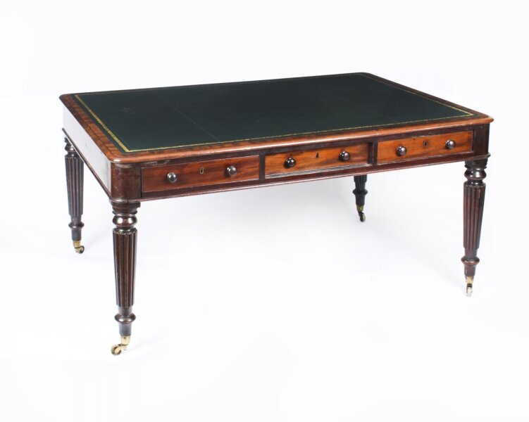 Antique 5ft  William IV  Six Drawer Partners Writing Table Desk C 1830 19th C | Ref. no. A2250 | Regent Antiques
