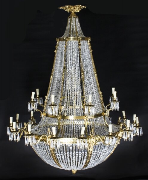 Antique Louis Revival 36 light Ballroom Cut Crystal Tent Chandelier c1920 Antique Louis Revival 36 light Ballroom Cut Crystal Tent Chandelier c1920 | Ref. no. A2260b | Regent Antiques