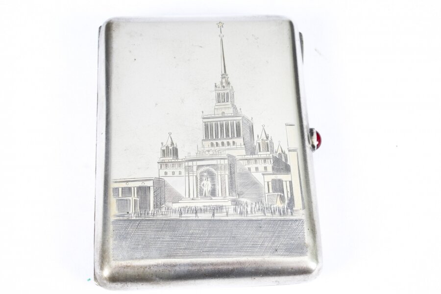 Antique Russian Silver  & Niello Cigarette Case C1953  Mid 20th C | Ref. no. A2298b | Regent Antiques