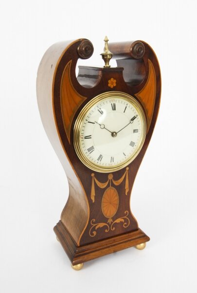 Antique Edwardian Conch Shell  Inlaid Mantle Clock c.1900 | Ref. no. A2343 | Regent Antiques