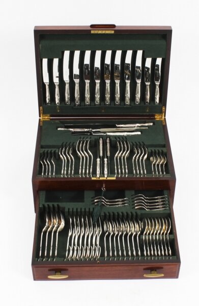 Antique Kings Pattern Cooper Bros & Sons Canteen x 8 Silver Plated Cutlery c1920 | Ref. no. A2353 | Regent Antiques
