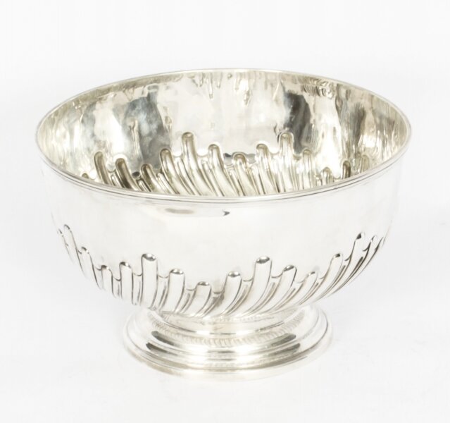 Antique Sterling Silver Punch Bowl Walker & Hall 1893  19th C | Ref. no. A2359 | Regent Antiques