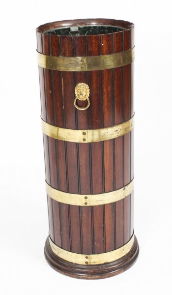 Antique Brass Bound Umbrella Walking Stick Stand c.1870 19th C | Ref. no. A2404 | Regent Antiques