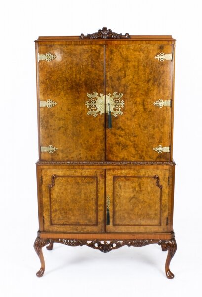 Vintage Burr Walnut Drinks Dry Bar Cocktail Cabinet  Mid 20th C | Ref. no. A2418 | Regent Antiques