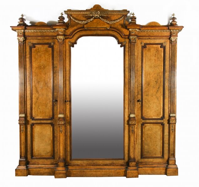 Antique Victorian Burr Walnut Wardrobe Holland & Sons  19th Century | Ref. no. A2443 | Regent Antiques