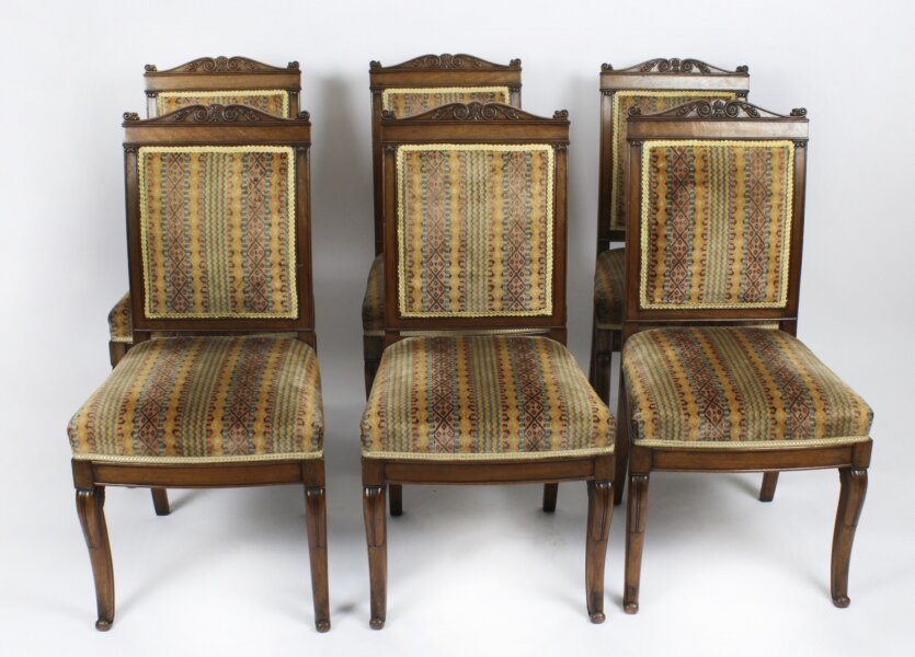 Antique Set of 6 French Empire Dining Chairs c.1880 19th C | Ref. no. A2444b | Regent Antiques