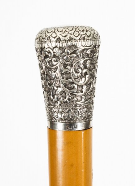 Antique Silver & Malacca Walking Stick Cane cork screw  19th century | Ref. no. A2453 | Regent Antiques