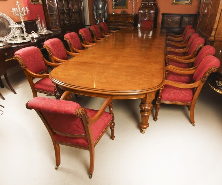 Antique  16ft Pollard Oak Victorian Extending Dining Table & 14 Chairs 19th C | Ref. no. A2464a | Regent Antiques