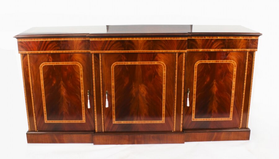 Bespoke Flame Mahogany 3 Door Sideboard | Ref. no. A2491 | Regent Antiques