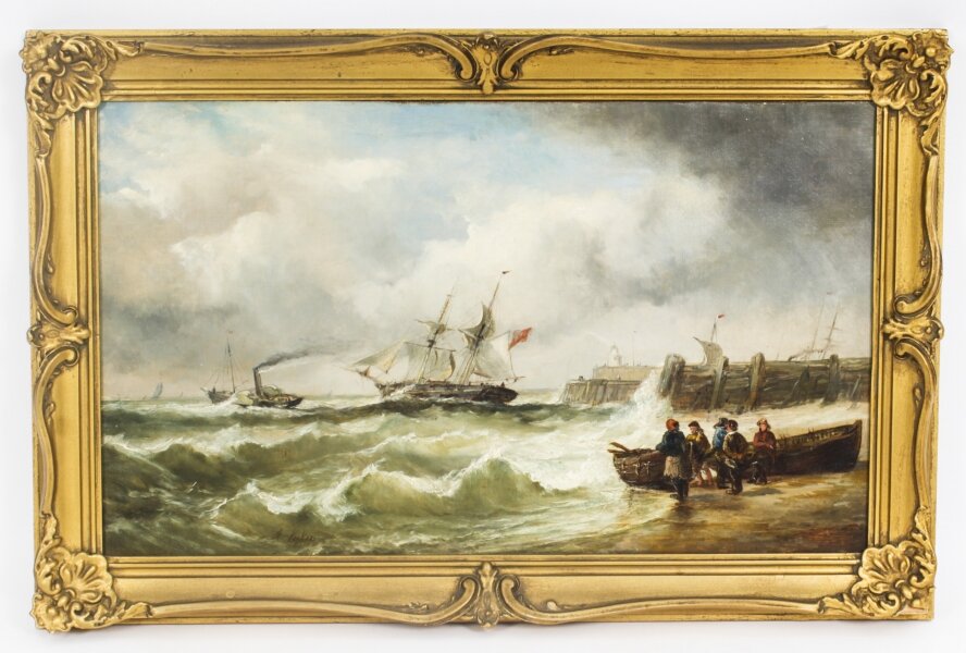Antique Oil on Canvas Seascape Painting Alfred Vickers 19th Century | Ref. no. A2536 | Regent Antiques