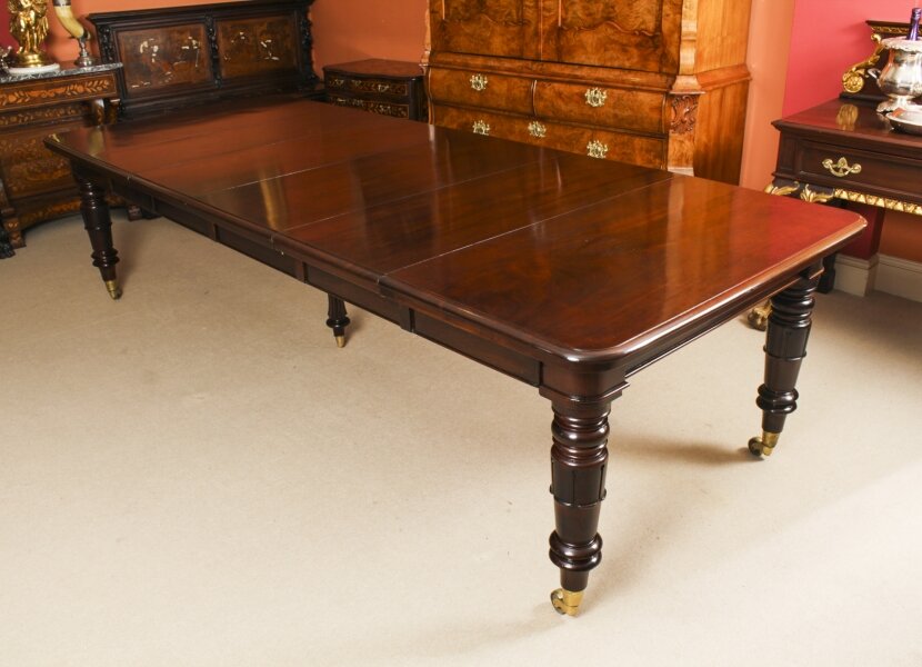 Antique  10ft Flame Mahogany Extending Dining Table C1830 19th C | Ref. no. A2543 | Regent Antiques
