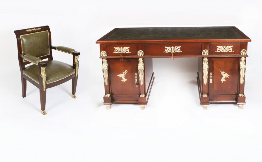 Antique French Empire Ormolu Mounted Desk & Armchair 19th Century | Ref. no. A2567 | Regent Antiques