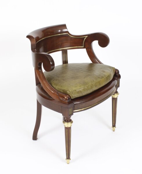 Antique French Directoire Ormolu Mounted Armchair 19th C Antique French Directoire Ormolu Mounted Armchair 19th C | Ref. no. A2592a | Regent Antiques