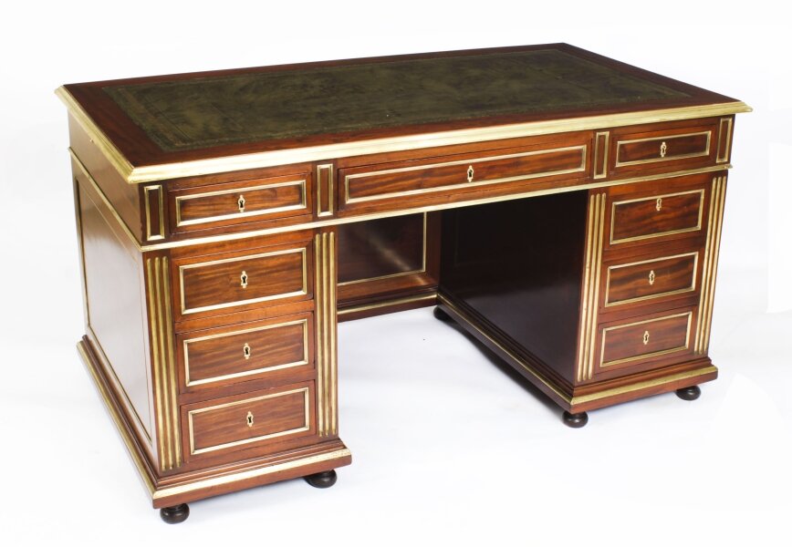 Antique French Directoire Ormolu Mounted  Pedestal Desk 19th C | Ref. no. A2592b | Regent Antiques