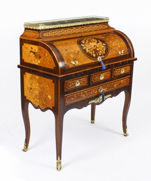 Antique French Louis Revival Marquetry Bureau c.1830  19th Century | Ref. no. A2646 | Regent Antiques