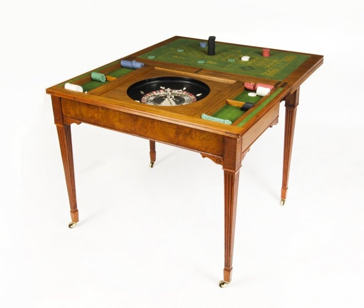 Antique Victorian Pollard Oak Games Card Roulette Table 19th C | Ref. no. A2676 | Regent Antiques