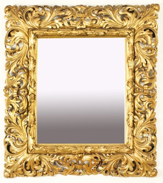 Antique Italian Giltwood Florentine  Mirror 19th Century 72x64cm | Ref. no. A2682 | Regent Antiques