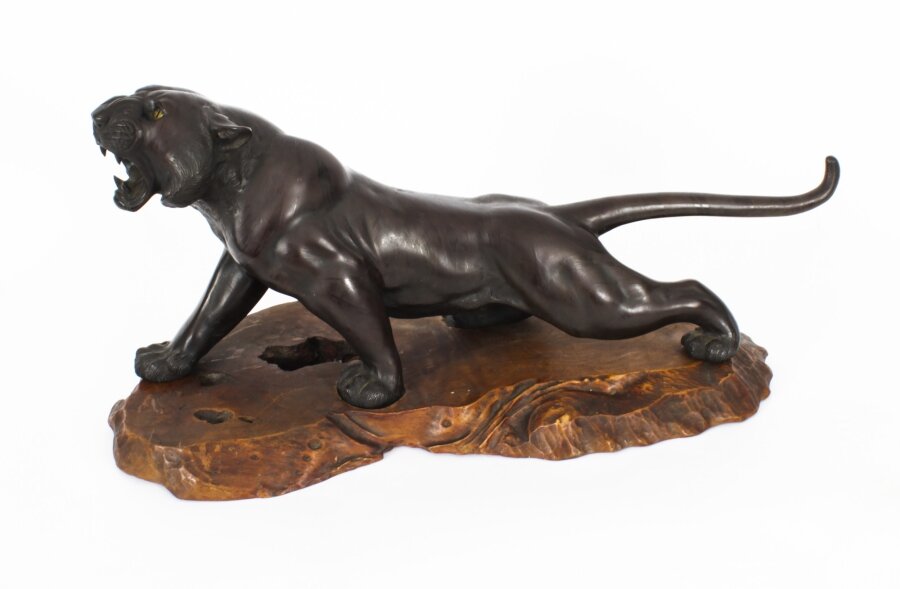 Antique Large Japanese Bronze Tiger Meiji Period  19th C | Ref. no. A2700 | Regent Antiques