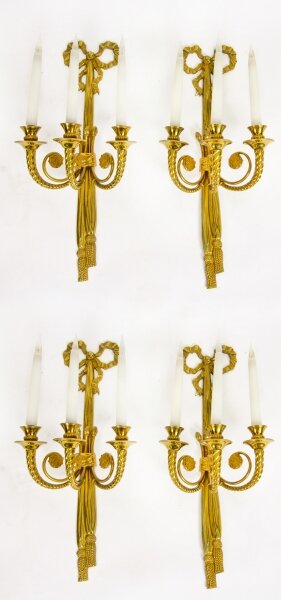 Antique Set 4  Regency Revival Ormolu Wall Lights Appliques  20th C | Ref. no. A2730 | Regent Antiques