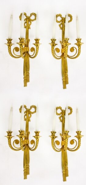 Antique Set 4  Regency Revival Ormolu Wall Lights Appliques  20th C | Ref. no. A2730 | Regent Antiques