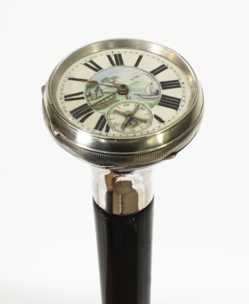 Antique Silver & Ebonised Watch Opera Walking Stick Thomas Peter Hewit 19th C Antique Silver & Ebonised Watch Opera Walking Stick Thomas Peter Hewit 19th C | Ref. no. A2743 | Regent Antiques