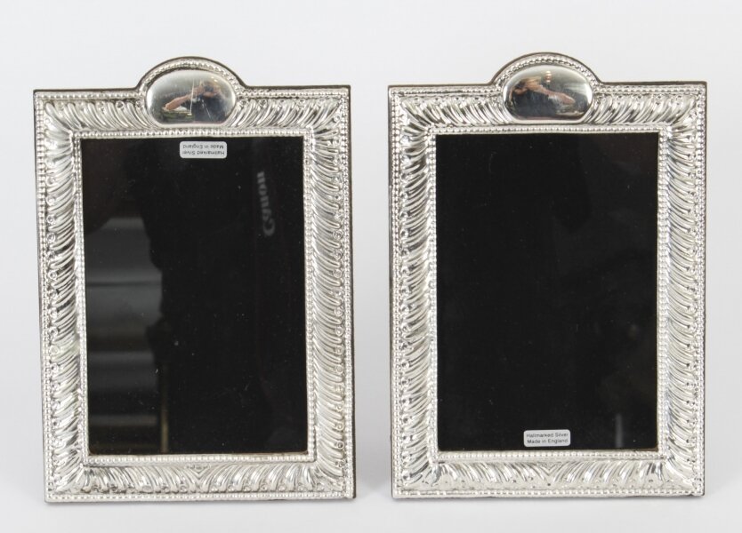 Vintage Pair Neo-classical Sterling Silver Photo Frames  by Harry Frane | Ref. no. A2751f | Regent Antiques