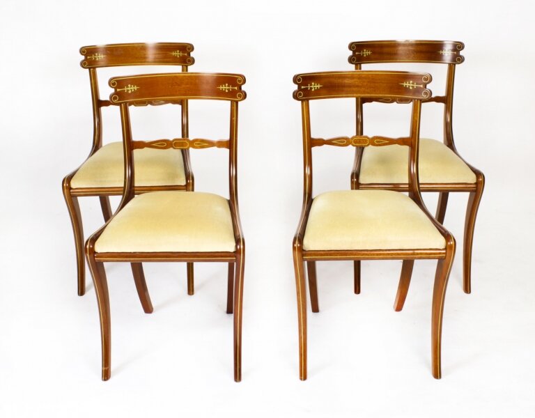 Vintage Set  4 Regency Revival Dining Chairs  by William Tillman  20th C | Ref. no. A2822a | Regent Antiques