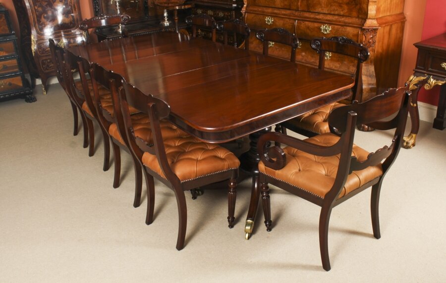 Antique Regency Dining Table  & 10 Regency Dining Chairs C1820 19th C | Ref. no. A2849a | Regent Antiques