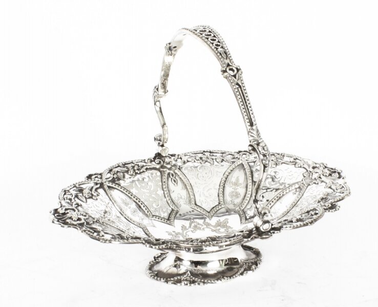 Antique Victorian Silver Plated Fruit Basket  Martin Hall c.1860 | Ref. no. A2871 | Regent Antiques