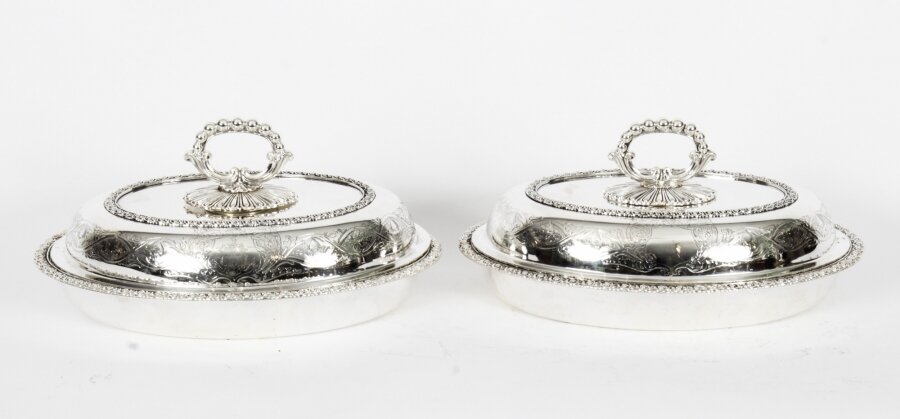 Antique Pair Entree Dishes  Cresswick C1820  19th Century | Ref. no. A2881 | Regent Antiques