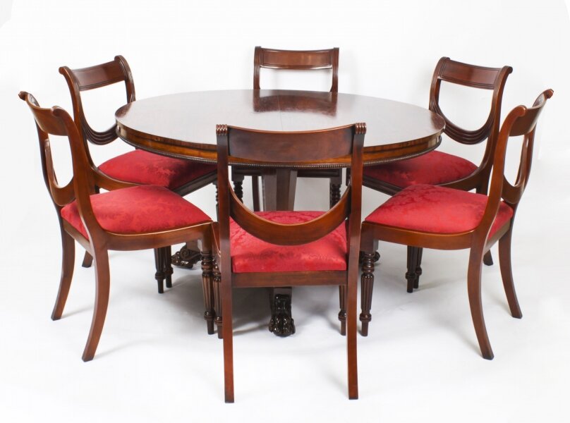 Antique William IV Centre Table by Gillows & 6 Chairs C1830  19th C | Ref. no. A2891A | Regent Antiques