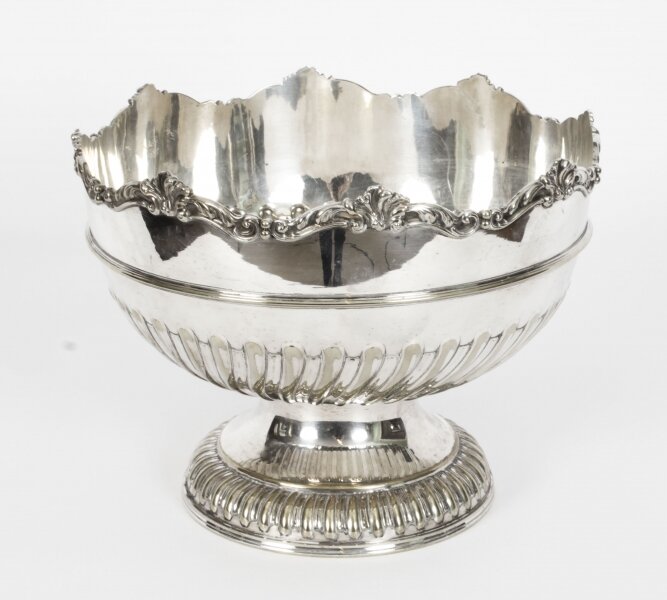 Antique Victorian Silver Plated Punch Bowl W Briggs Sheffield 19th C | Ref. no. A2900 | Regent Antiques