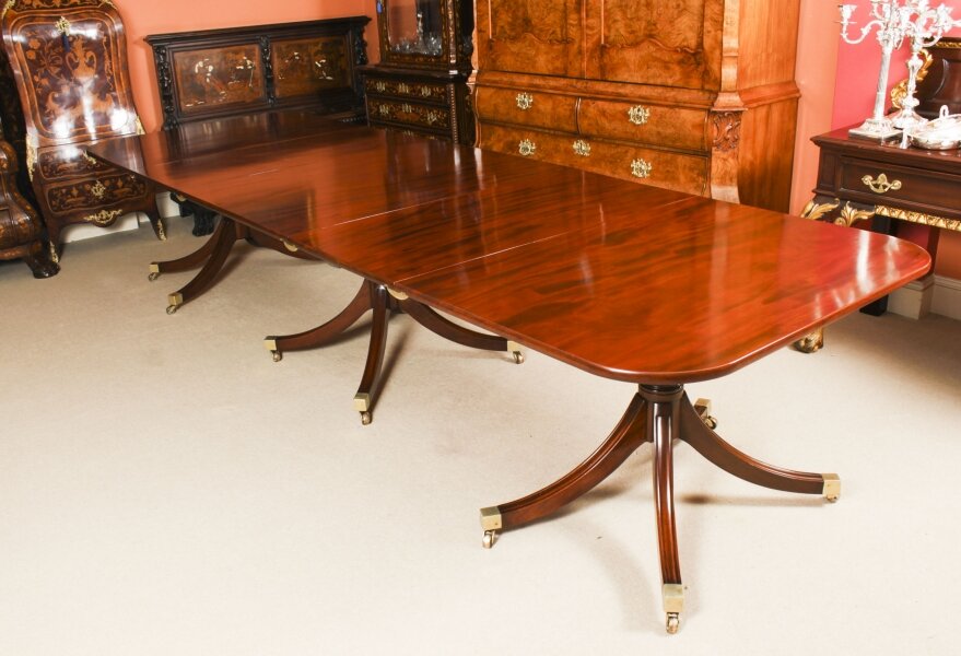 Antique 12ft Regency Revival Triple Pillar Dining Table   19th C | Ref. no. A2930 | Regent Antiques