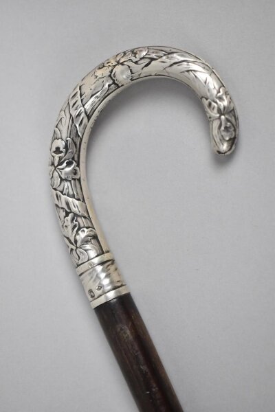 Antique French Art Noveau Silver Walking Cane Stick 19th Century | Ref. no. A2939 | Regent Antiques